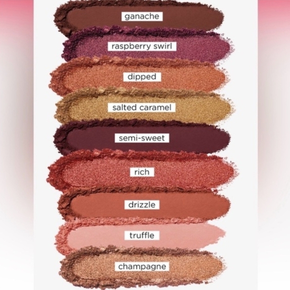 Tarte Sweet Cravings Champagne And Burgundy Eyeshadow Palette 9 Quality Shades - Picture 9 of 16